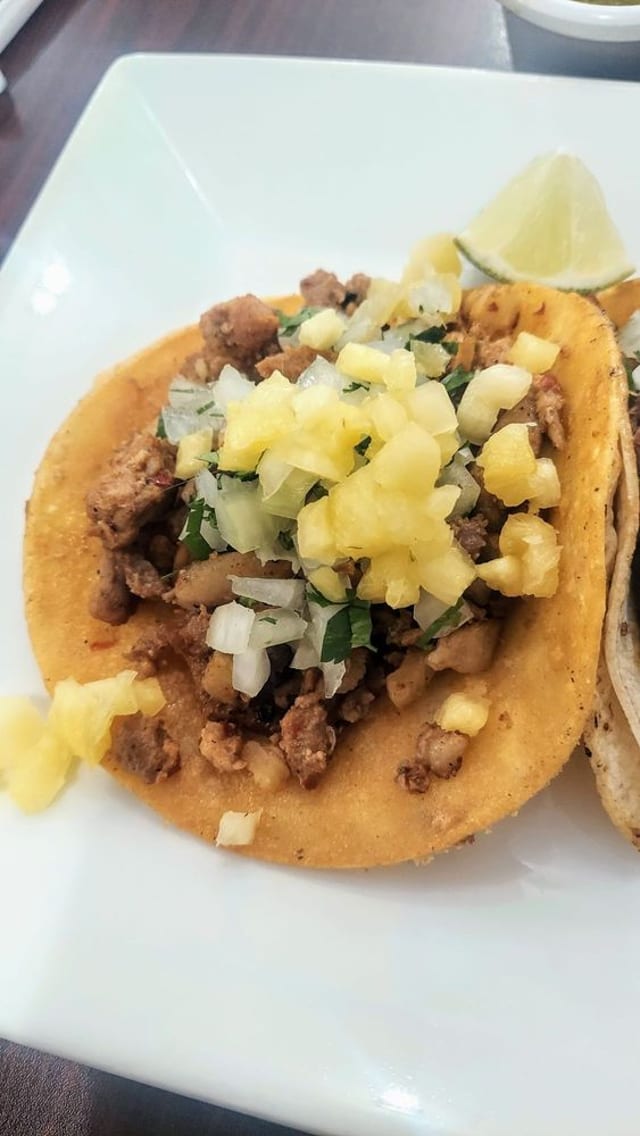 Al Pastor/Pork W/Pineapple Taco.