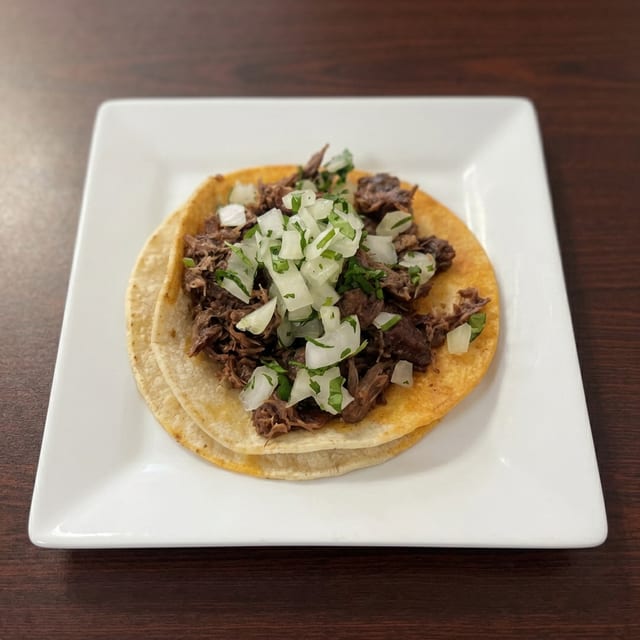 Barbacoa/Cow Cheek Taco.